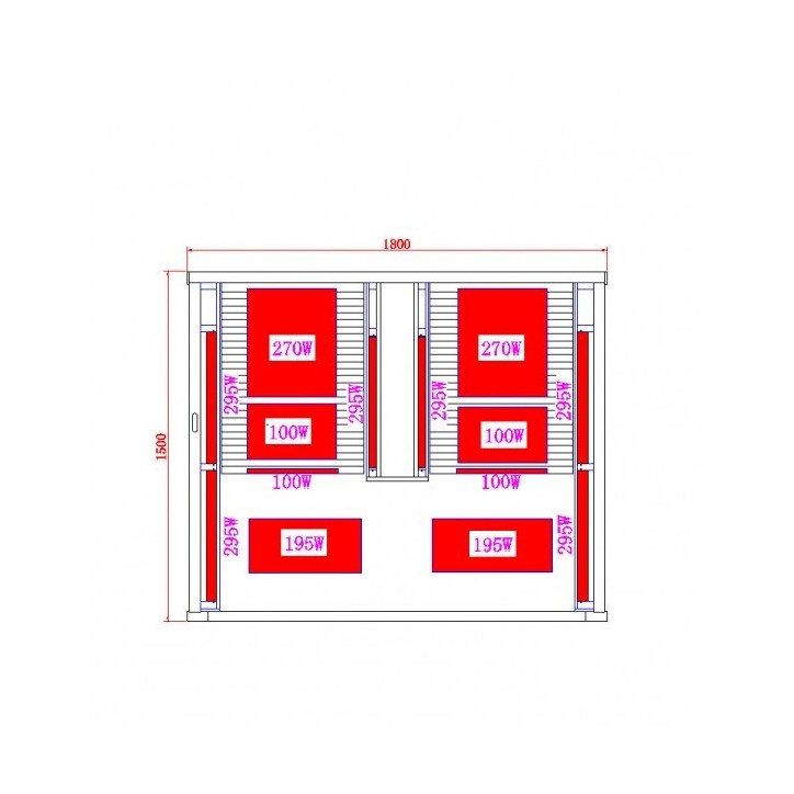 Cabine infrarouge CARBONE 2 Cabine infrarouge CARBONE 2