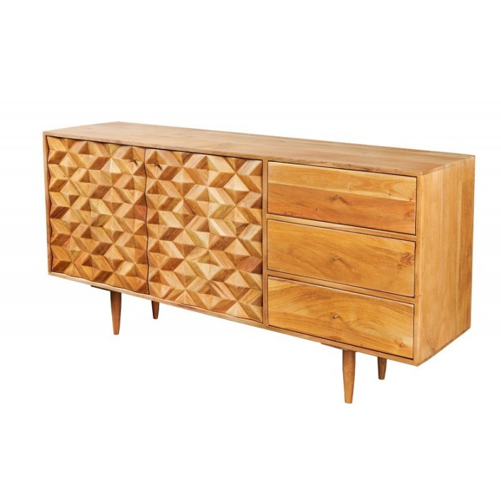 Buffet SOLARA en bois massif d'acacia