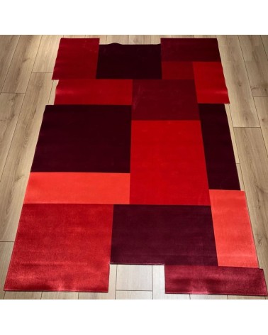 Tapis Design Andora 200 x 140 cm rouge, orange