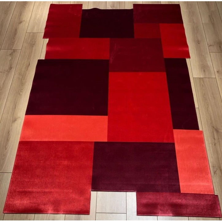 Tapis Design Andora 200 x 140 cm rouge, orange
