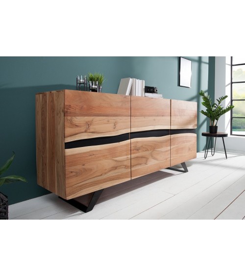 Buffet AMAZONIA en bois massif d'acacia