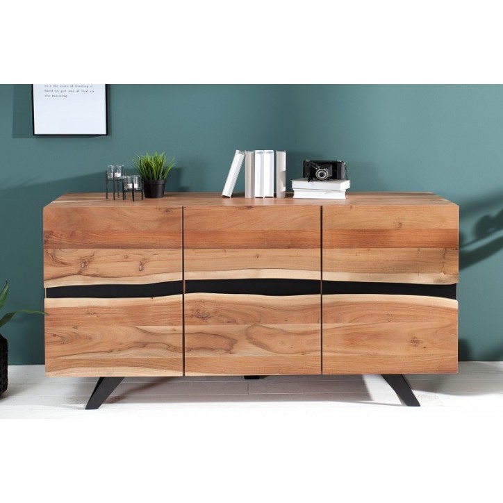 Buffet AMAZONIA en bois massif d'acacia