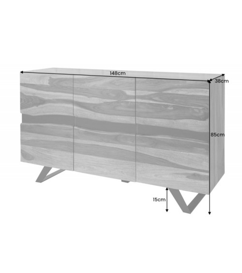 Buffet AMAZONIA en bois massif de Seesham