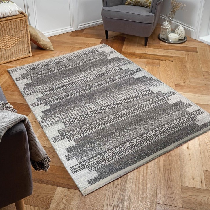 Tapis Oslo 75 x 150 cm gris