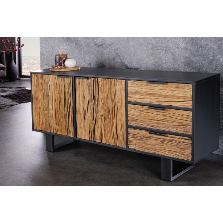 Buffet NY en bois de manguier et de teck