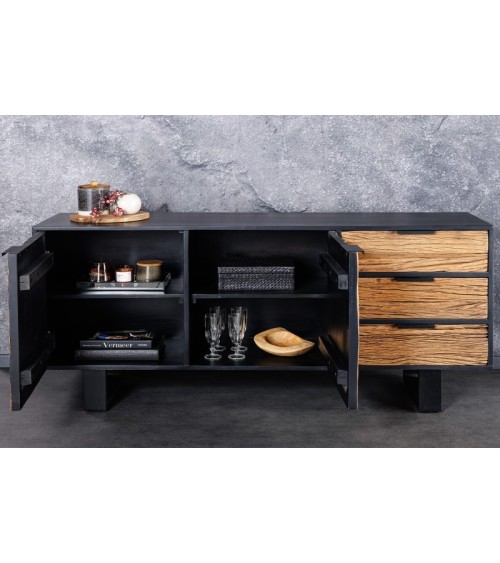 Buffet NY en bois de manguier et de teck