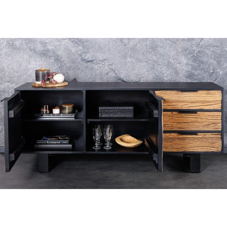 Buffet NY en bois de manguier et de teck