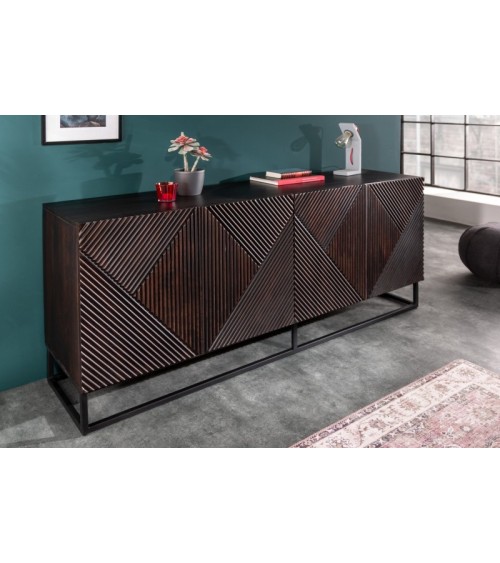 Buffet LOSANGE en bois massif de manguier