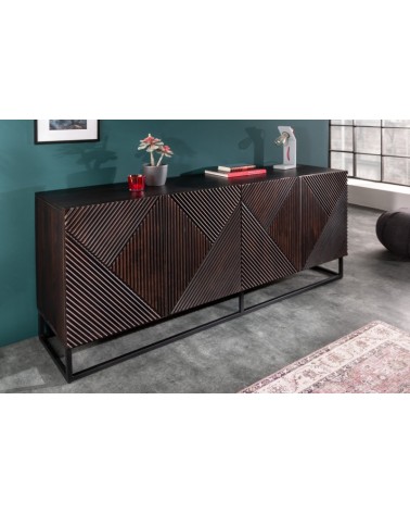 Buffet LOSANGE en bois massif de manguier