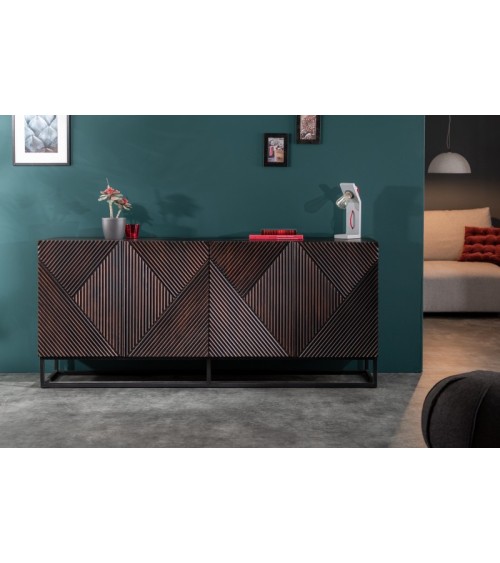 Buffet LOSANGE en bois massif de manguier