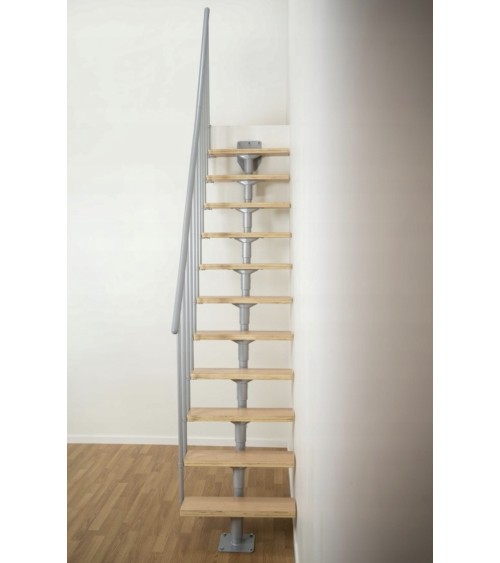 Escalier ANTHRACITE DALLAS - Hauteur à franchir 209cm à 275cm, Lx69cm