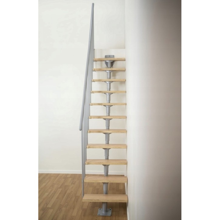 Escalier ANTHRACITE DALLAS - Hauteur à franchir 209cm à 275cm, Lx69cm