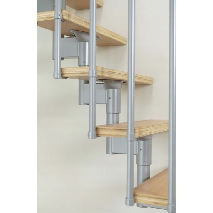 Escalier ANTHRACITE DALLAS - Hauteur à franchir 209cm à 275cm, Lx69cm