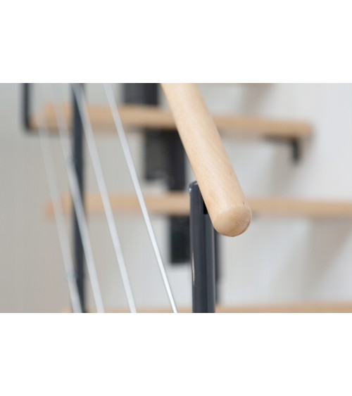 Escalier MODULAIRE BOSTON - Hauteur à franchir 209cm à 275cm, Lx70 cm