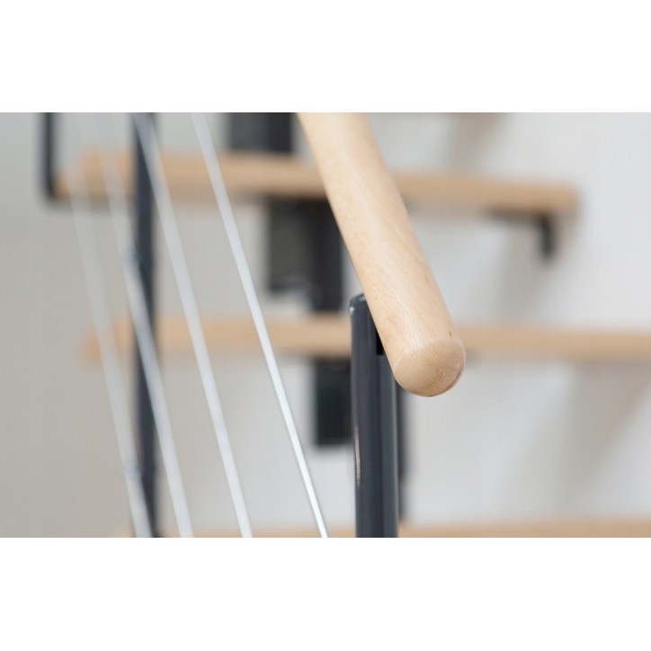 Escalier MODULAIRE BOSTON - Hauteur à franchir 209cm à 275cm, Lx70 cm