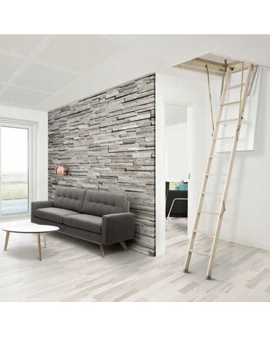 Échelle de Mansard 76 GOLD - Hauteur à franchir 250cm Lx70 cm