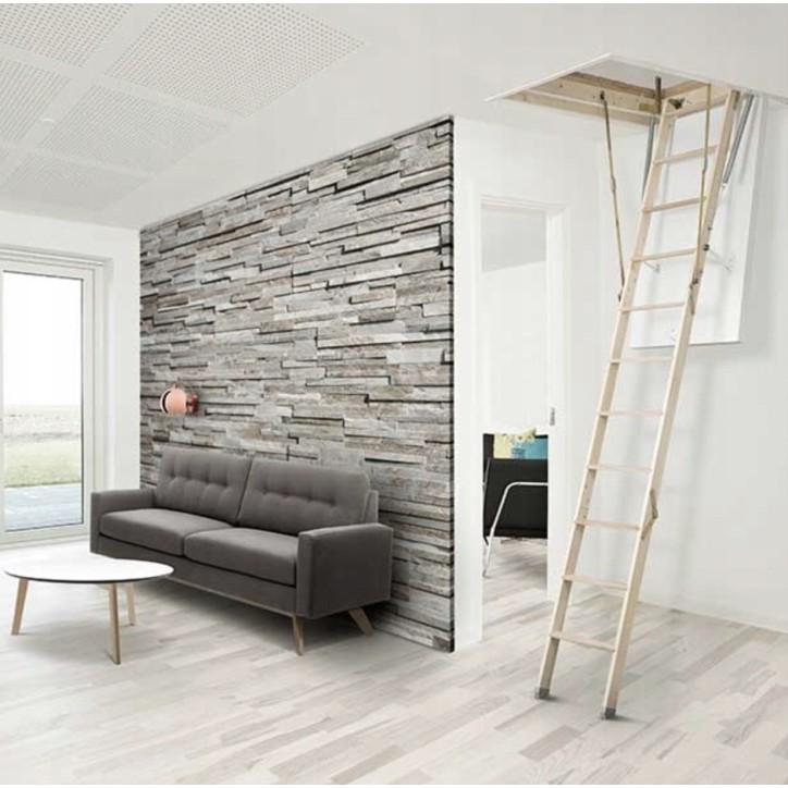 Échelle de Mansard 76 GOLD - Hauteur à franchir 250cm Lx70 cm