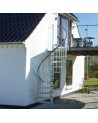 Escalier en colimaçon Gardenspin - Hauteur à franchir 225,5cm à 258,5cm, Lx125cm