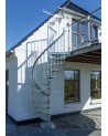 Escalier en colimaçon Gardenspin - Hauteur à franchir 225,5cm à 258,5cm, Lx125cm