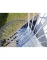 Escalier en colimaçon Gardenspin - Hauteur à franchir 225,5cm à 258,5cm, Lx125cm