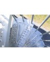 Escalier en colimaçon Gardenspin - Hauteur à franchir 225,5cm à 258,5cm, Lx125cm