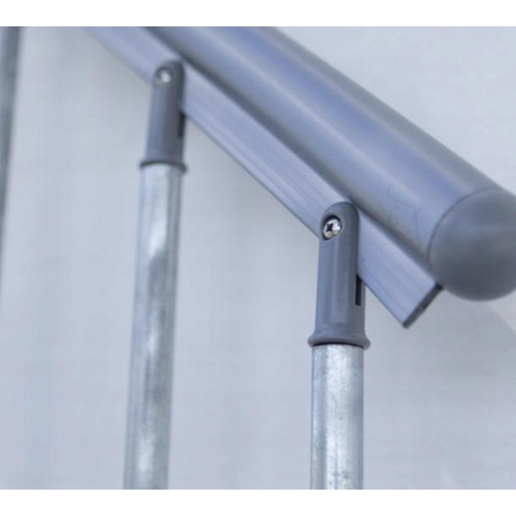 Escalier en colimaçon Gardenspin - Hauteur à franchir 225,5cm à 258,5cm, Lx125cm