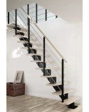 Escalier Modulaire HAMBURG - Hauteur à franchir 222cm à 258cm, Lx79 cm