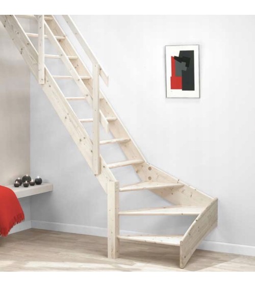 Escalier Meunier Normandie - Fenêtre de Gauche Lx77,7 cm