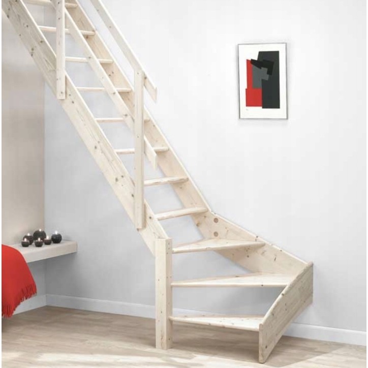 Escalier Meunier Normandie - Fenêtre de Gauche Lx77,7 cm