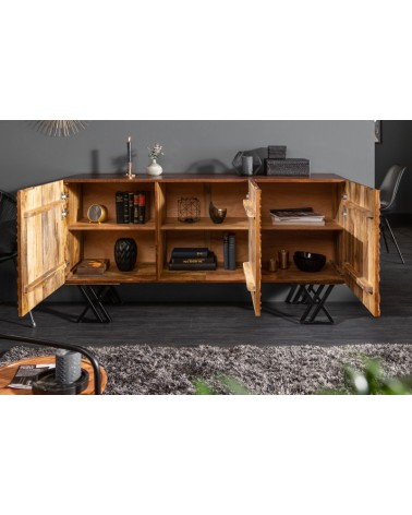 Buffet WAVE en bois massif de manguier