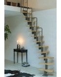 Escalier modulaire Graz - Hauteur à franchir 222cm à 270cm, Lx580cm