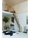 Escalier modulaire Graz - Hauteur à franchir 222cm à 270cm, Lx580cm