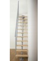 Escalier Dallas tournant - Hauteur à franchir 209cm à 275cm, Lx69cm