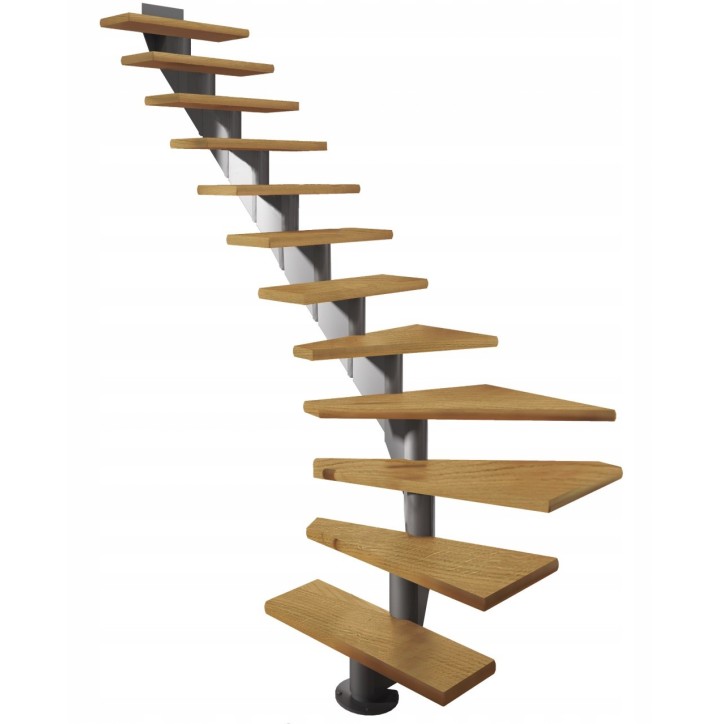 Escalier Hamburg - Hauteur à franchir 240,5cm à 279,5cm, Lx85 cm