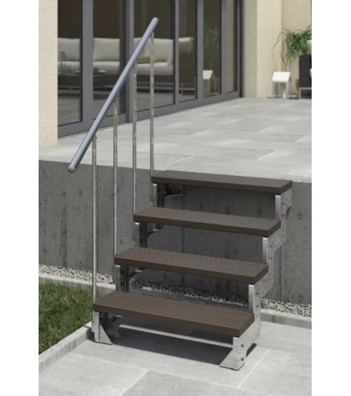 Escaliers Gardentop - Hauteur à franchir 180cm à 220cm, Lx80 cm, Hx220cm