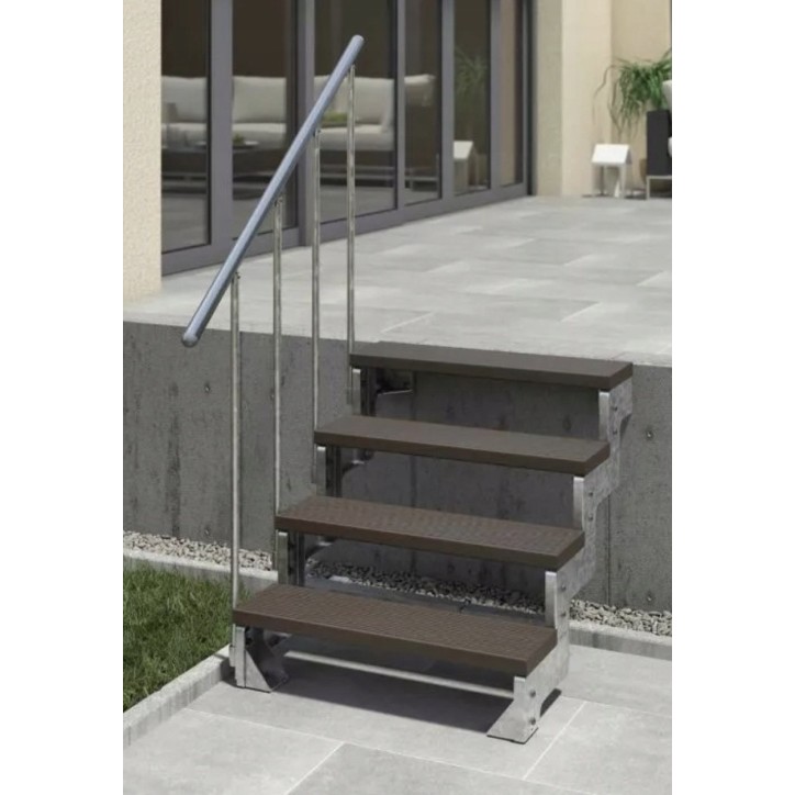 Escaliers Gardentop - Hauteur à franchir 180cm à 220cm, Lx80 cm, Hx220cm