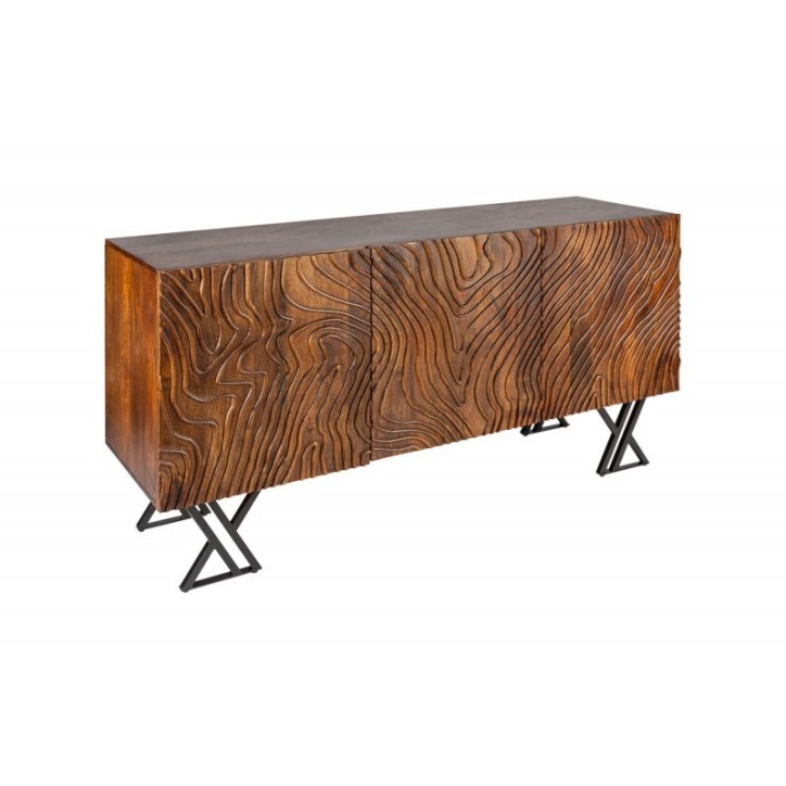 Buffet WAVE en bois massif de manguier