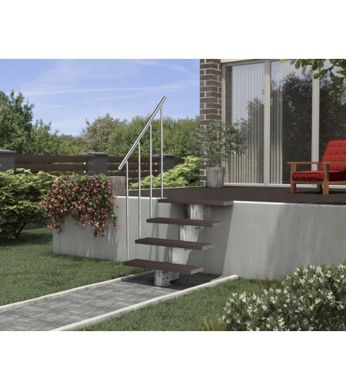 Escaliers Garden - Hauteur à franchir 72cm à 88cm, Lx83 cm