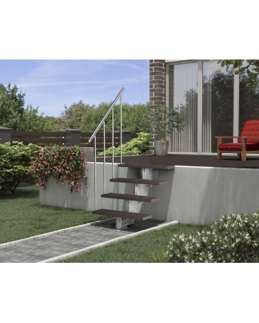 Escaliers Garden - Hauteur à franchir 72cm à 88cm, Lx83 cm