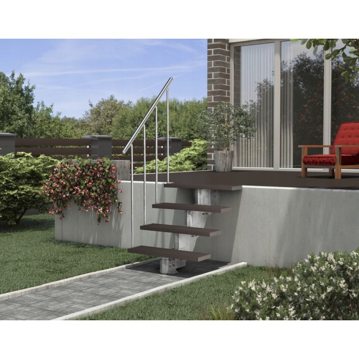 Escaliers Garden - Hauteur à franchir 72cm à 88cm, Lx83 cm