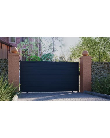 Portail Léandro 170x300cm ? 2 vantaux en aluminium