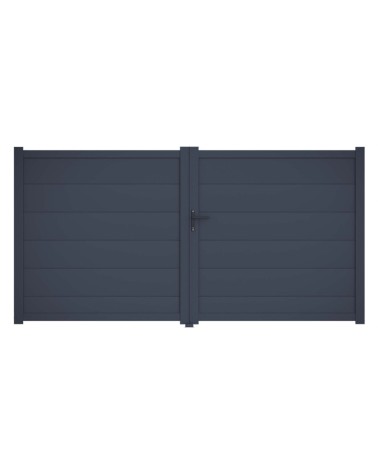 Portail Carlos 170x300cm ? 2 vantaux en aluminium