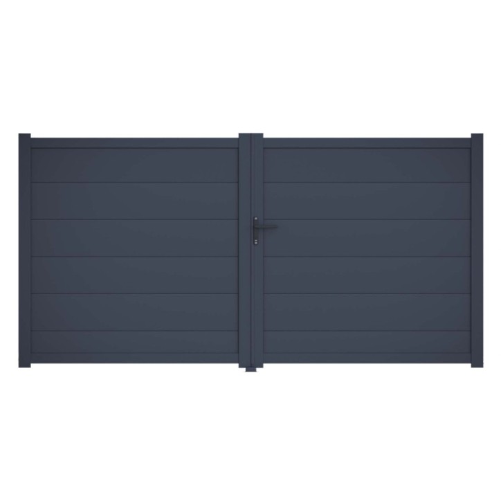 Portail Carlos 170x300cm ? 2 vantaux en aluminium