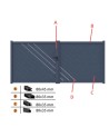 Portail Andrew 170x300cm ? 2 vantaux en aluminium