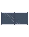 Portail Andrew 140x300cm ? 2 vantaux en aluminium