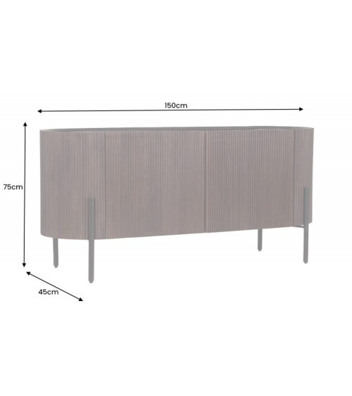 Buffet LINE en bois massif de manguier