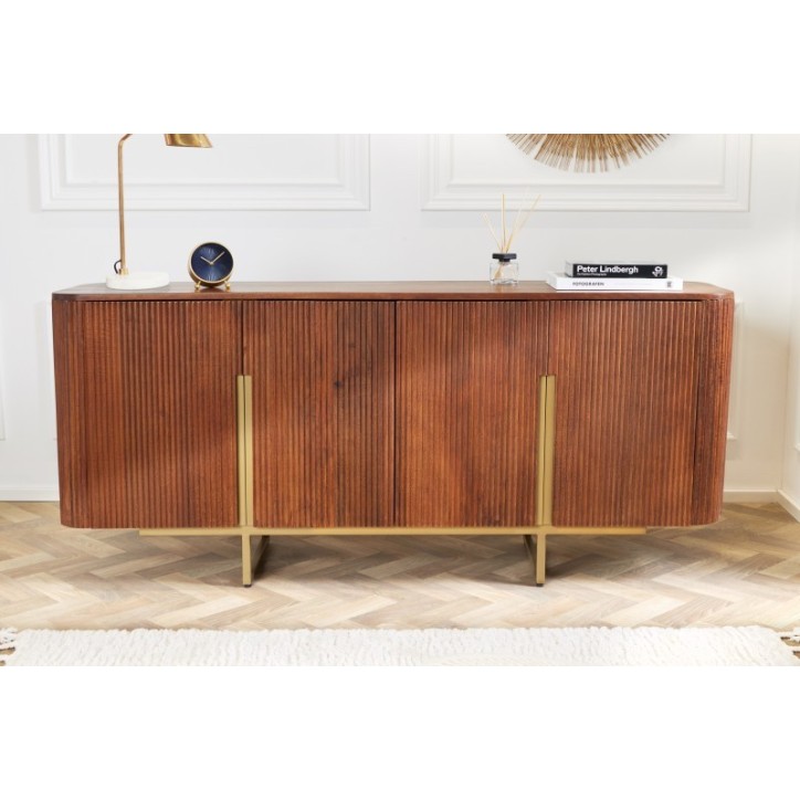 Buffet LINE II en bois massif de manguier