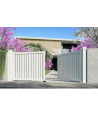 Portail Varna 150x300cm 2 vantaux en aluminium et 2 poteaux