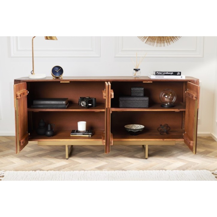 Buffet LINE II en bois massif de manguier