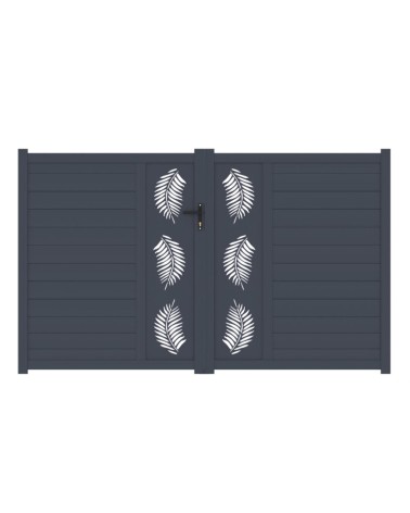 Portail Zoé 170x300cm ? 2 vantaux en aluminium